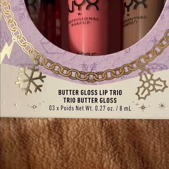 NYX Butter Gloss Trio - Clear, Soft Pink, Warm Brown - Picture 2 of 5